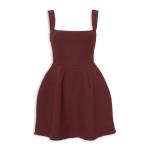 Burgundy Retro MINI Dress