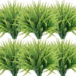 10PCS Lifelike Uv-resistant Artificial Boston Ferns - Perfect For Indoor outdoor Decor Fade-proof Greenery For Hanging Planters