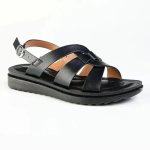 Interstrap Slingback Sandal - Black Mono - 8