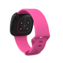 Fitbit Versa 3 & Sense Silicone Watch Strap Band Hot Pink
