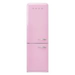 Smeg FAB32LPK6 60CM 50’S Style Total No Frost Fridge Freezer Left-hand Hinge – Pastel Pink