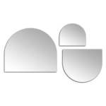 Birch Dome Frameless Mirrors - Set Of 3