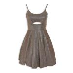 Black Sparkle Cut-out MINI Dress