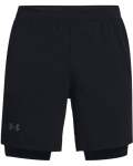 Men's Ua Launch Run 2-IN-1 Shorts - Black LG