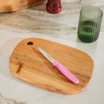 Serrated Paring Knife Pink