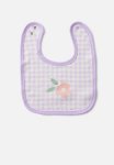 Cotton On The Baby Bib - Vintage Lilac Gingham flower