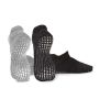 2 Pairs Of Non-slip Yoga Socks - Black And Grey