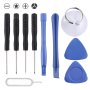 10 In 1 4 X Screwdriver + 2 X Teardown Rods + 1 X Chuck + 2 X Triangle On Thick Slices + Eject Pin Disassembly Repairing Tool Fo