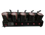 High-efficiency Digital One Termostate Five Stations Mug Heat Press Machine