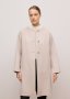 Brushed Wool Scarf Coat