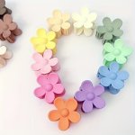 10PCS Assorted MINI Flower Shaped Hair Claw Clips Cute Simple Style Colorful Hair Styling Accessories For Women And Girls Random