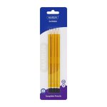 Marlin Scribblers Hb End Dipped Pencil Blue & Yellow Striped Carded 4'S Pack Of 24