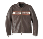 Men’s Victory Lane II Leather Jacket – Java