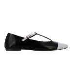Two Tone Flats -beige black