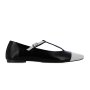 Two Tone Flats -beige/black