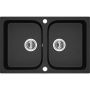 Celia Granite Sink 2 Bowl - Black