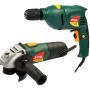 Ryobi Impact Drill And Angle Grinder Combo