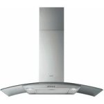 Circus Curved Glass Wall Mounted Extractor 90CM