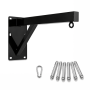Heavy-duty Punching Bag Wall Mount - 200 Kg Steel Bracket With Carabiner