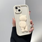Simple Emery Covering Butt Bear Premium Sense Transparent Suitable For IPHONE14PROMAX Case Couple Xsmax New 12PRO Silicone 11 Me