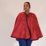 Wearing Cape - Plain Cherry - 160 X 160 Cm
