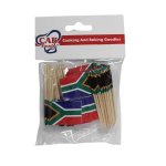 South African Flag Toothpicks Pack Of 50