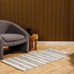 Linear Loom Runner Light Grey