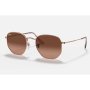 Hexagonal Womens Sunglasses In Copper - Copper / Onesize
