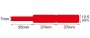 NB141 - NIIMBOT - D11 / D101 / D110 / H1S - 12.5X109MM - 65 RED CABLE LABELS