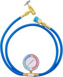 R1234YF Refrigerant Charge Hose Kit R1234YF Quick Coupler And R1234YF Puncture Can Tap Opener 1 2" Lh R1234YF Refrigerant Recha