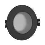 Outdoor Splashproof Downlight Black White - White