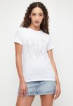 Sissy Boy Iolanda: Regular Fit Bling Logo Top - White