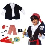 Pirate Dress Up Costume 7 Piece