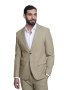 Beige Slim Fit Suit Jacket