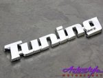 Chrome Tuning Letters Sticker Badge - Autostyle Motorsport South Africa