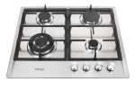 Totai 03 TS4BNR-BSS - Gas Hob 4 Burner- Stainless Steel - Black