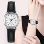 Fashion Women Watch Pu Leather Wristwatch Alloy Pointer Clock For Ladies Quartz Watches Gift