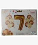 Casey 13PC Gold And White Balloon Set NR.7