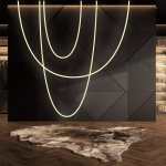 Noodle Ceiling Light Opal White 3 Sizes - 7 Meter