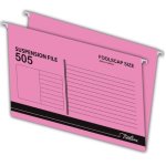 - Foolscap Suspension File Pink Box Of 25