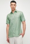 Ben Sherman Linen Shirt Short Sleeve - Wasabi