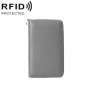 1659 Rfid Anti-magnetic Anti-theft Passport Bag Document Bag Wallet Grey