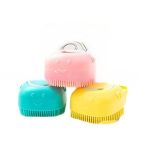 Soft Silicone Pet Shampoo Dispenser Sustainable Cat dog Bath Shower Brush For Grooming