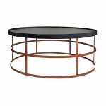 Gymkhana Metal Coffee Table Copper Black - Black