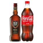 Red Heart Rum 750ML & Coke 1L - 1