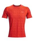 Men's Ua Iso-chill Run 200 Print Short Sleeve - Dark Orange XL