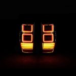 Ford Ranger raptor wildtrak Bushdoof Blacked Out Halo LED Tail Lights Pair For