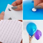 100PCS Balloon Attachment Glue Dot Attach Balloons To Ceiling Or Wall Stickers Birthday Party Wedding Decoration Supplies Party
