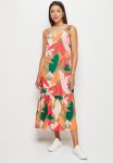 Edit V-neck Tiered Maxi - Bright Abstract
