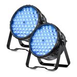 Betopper Dj Light 2 Pack 54X3W LED Par Lights Dmx Stage Lights Sound Activated Strobe Wash Lighting For Wedding Church Party Clu
